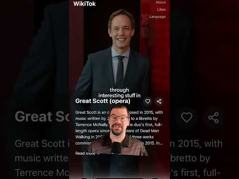 Tiktok  scrolling UI for Wikipedia