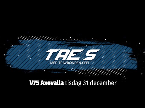 Speltips V75 Axevalla 31 december med DRÖMJACKPOT!