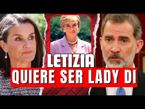 Letizia quiere PARECERSE a Lady Di y a Doña Sofía APARENTANDO SOLIDARIDAD