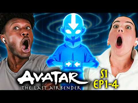 Avatar: The Last Airbender Book 1 Episodes 1, 2, 3, & 4 Reaction – First Time Watching – Review