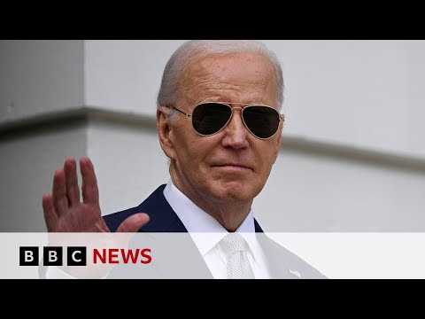 US President Joe Biden says he's 'not going anywhere' | BBC News