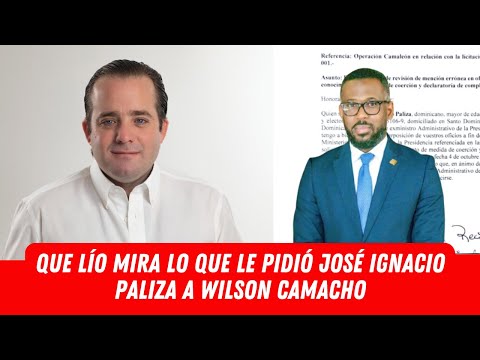 QUE LÍO MIRA LO QUE LE PIDIÓ JOSÉ IGNACIO PALIZA A WILSON CAMACHO