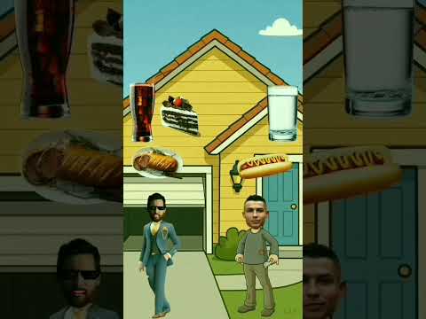 Messi vs Ronaldo Fighting for Food 😂🍗 | #trending #shorts #ronaldo
