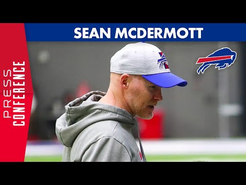 Sean McDermott Meets with Media for Final Time Before Playoff Matchup with Chiefs | Buffalo Bills video clip