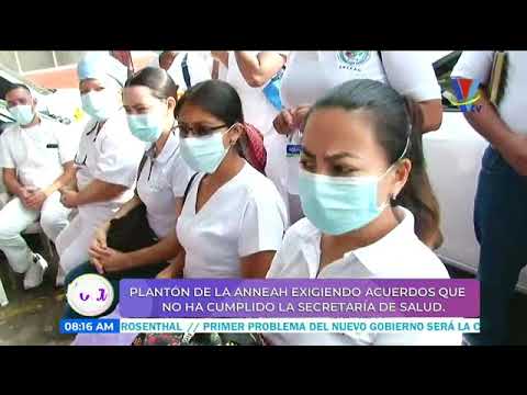 Enfermeras del Hospital Leonardo Martínez realizan manifestaciones