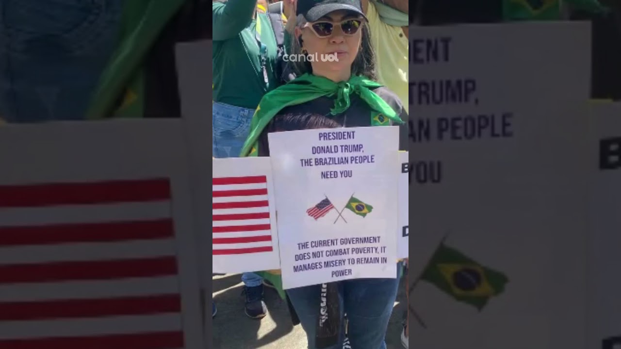 Bolsonaristas exaltam Trump em ato de 7 de Setembro em Brasília América salve o Brasil