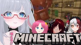 マイクラ エンドラ討伐してみよう！6【 #Minecraft #Vtuber #バ美肉 氷雪あいね / 元魔王のMAO / 礼音のえる / 