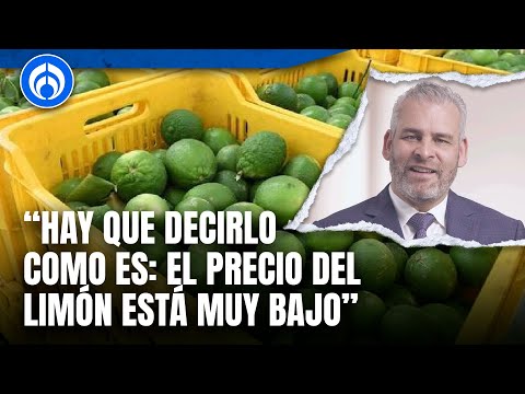 Alfredo Ramírez Bedolla asegura que se está atendiendo el tema del limón