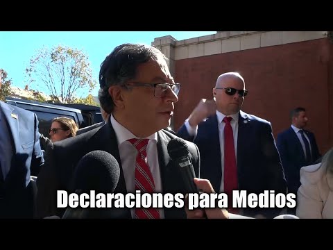 Declaraciones para Medios del Presidente Gustavo Petro Washington D.C