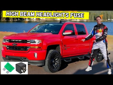 CHEVROLET SILVERADO HIGH BEAM HEADLIGHTS FUSE LOCATION REPLACEMENT 2014 2015 2016 2017 2018 2019