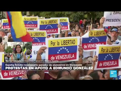 Informe desde Madrid: venezolanos en España se manifiestan en apoyo al opositor Edmundo González