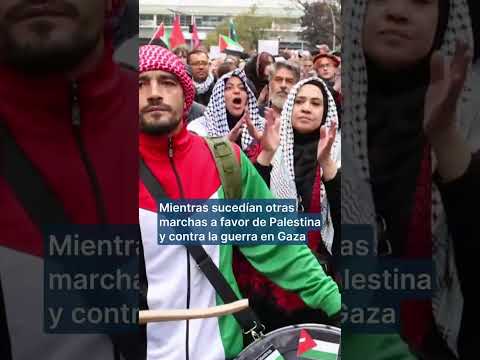 Protestas en el mundo a favor de Palestina y a favor de Israel