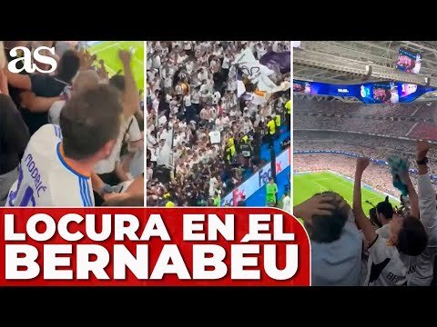 BERNABÉU enloquece con la CELEBRACIÓN del REAL MADRID vs BAYERN | Champions League