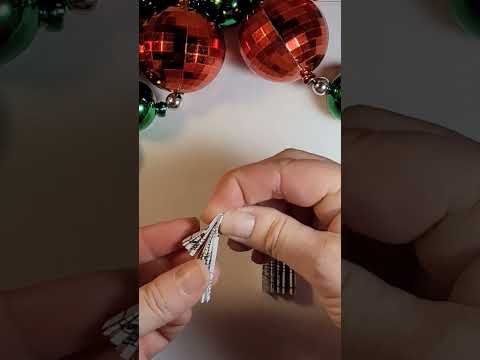 Make an easy paper angel Christmas ornament!