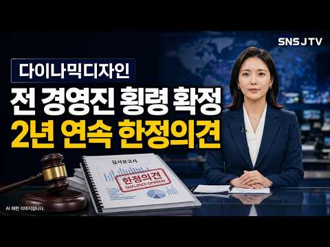 다이나믹디자인, 전 경영진 횡령 확정…연속 한정의견 속 재무 악화 지속  / 다이나믹디자인주가, 다이나믹디자인공시, 다이나믹디자인공시분석