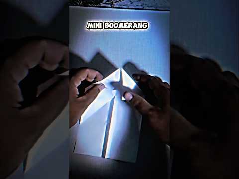 👉 Mini Origami Boomerang – Ucha oladigan qog‘oz boomerang! 🌀 #viral #origami