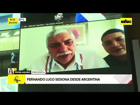 Fernando Lugo sesiona desde Argentina