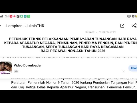 🔴 INI DIA ATURAN KELOMPOK ASN & NON ASN PENERIMA THR DAN KOMPONENNYA, BAGAIMANA PARUH WAKTU?