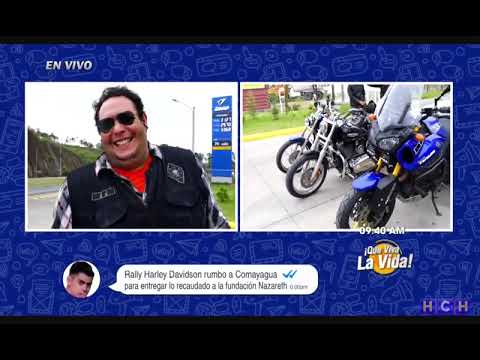 Rally Harley Davidson en caravana hasta Comayagua para entregar fondos recaudados a Hogar Nazareth