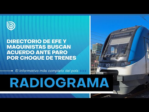 Directorio de EFE y maquinistas buscan acuerdo ante paro por choque de trenes