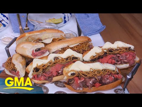 Chef Russell Guarneri cooks up a prime rib sandwich