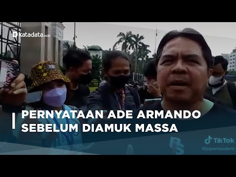 Sebelum Dipukuli, Ade Armando Singgung Pecahnya Aliansi Mahasiswa | Katadata Indonesia