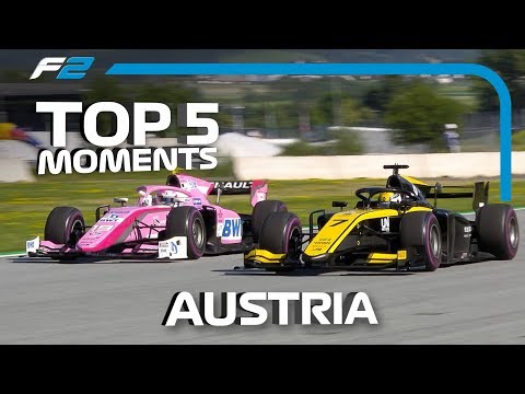 Top 5 Formula 2 Moments | 2019 Austrian Grand Prix
