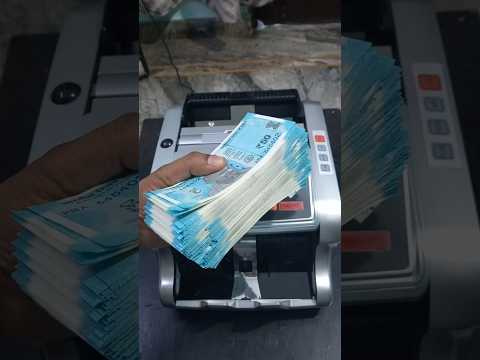 Fast  Cash Counting Indian Currency 50 Rupee Banknotes Using Automatic Machine 💸💵 #shorts #money #rs