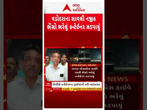 Vadodara | વડોદરાના સાવલી નજીક ભેંસો ભરેલું કન્ટેઈનર ઝડપાયું