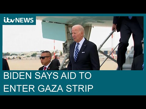 Israel to let aid into Gaza as Hamas hostages' families criticise move | ITV News