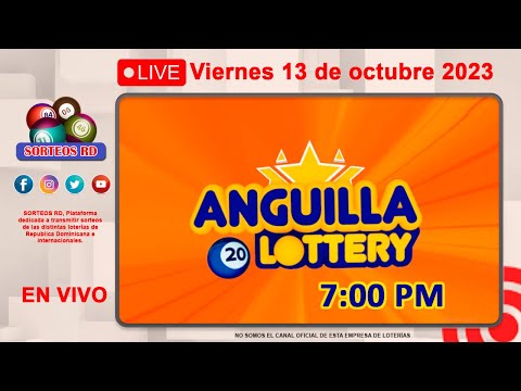 Anguilla Lottery en VIVO Viernes 13 de octubre 2023- 7:00 PM