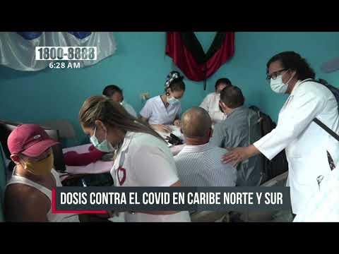 Segunda jornada de vacunación voluntaria contra el COVID-19 en el Caribe Sur - Nicaragua