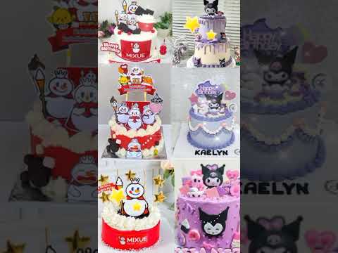 Kue Ulang tahun Kuromi dan Mixue kereen 😱😱 #kuromi #kuromiandmymelody #mixue #mixueicecream