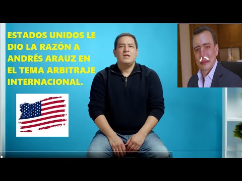 Último. Estados Unidos le da la razón a Andrés Arauz sobre los TBI