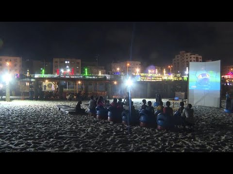 Gaza's beach cinema offers escape from harsh realities