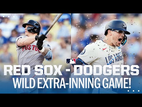 Red Sox and Dodgers battle it out in a WILD extra-inning affair!