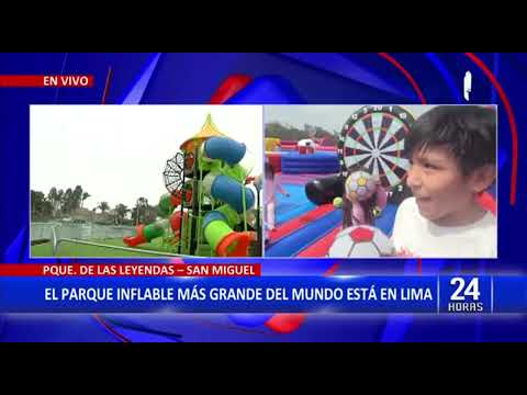 San Miguel: Parque inflable más grande del mundo llega a Lima