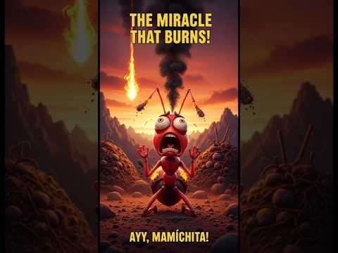 "¡Hormiga Reza... y SE FRÍE! 😱😂#HumorNegro #ShortsViral#HumorAbsurdo #Halloweenfail #fyp