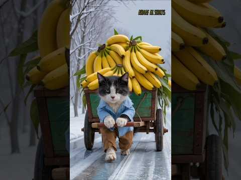 The poor kitten fell into the clutches of a monkey #shorts #short