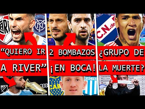 ¡RIVER llamó a este GOLEADOR!+ BOCA compra a PASTORE por ¿BENEDETTO+ ¿CARRASCAL a NACIONAL+ Sorteo