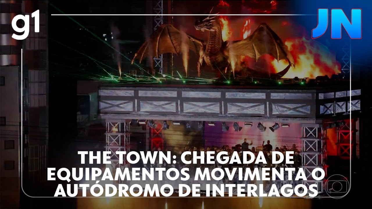 JN The Town chegada de equipamentos e das equipes de artistas movimenta o Autódromo de Interlagos