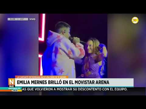 Emilia Mernes brilló en el Movistar Arena y dio inicio a una serie de 10 shows ?N8:00? 08-04-24