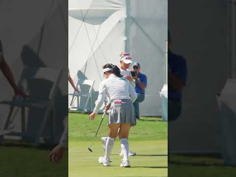 오늘 8언더파를 기록한 윤이나의 18번 홀 버디!⛳️  #lpga #golf #golfswing #골프 #골프스윙 #윤이나