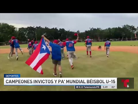 Boricuas se coronan campeones en torneo panamericano de beisbol