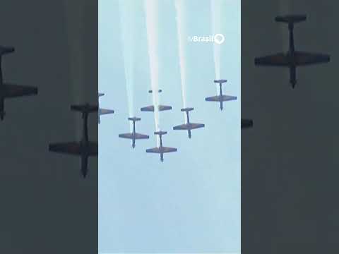 Representantes da Força Aérea Brasileira e da Esquadrilha da Fumaça encantam o público #7desetembro