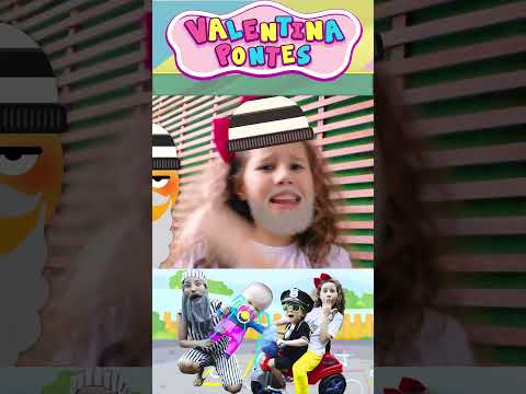 Valentina y su PRIMA fingen jugar a ser policía! Y salva al BEBÉ REBORN en español  207