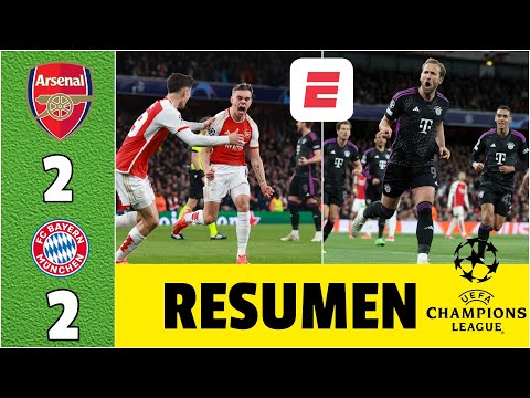 Arsenal y Bayern Munich empataron 2-2 en los cuartos de final de la Champions | Champions League