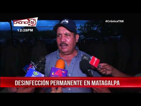 Ejército de Nicaragua realiza desinfección de la ciudad de Matagalpa