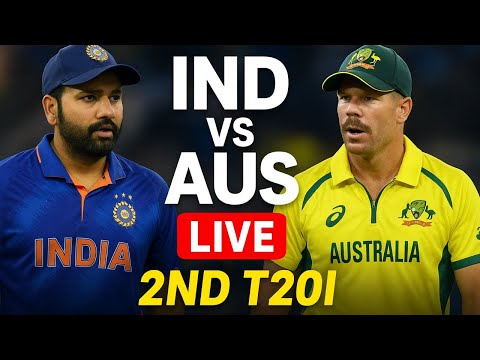 IND vs AUS 2nd T20 LIVE | India vs Australia 2025 | Live Score Updates | Raccland is Live