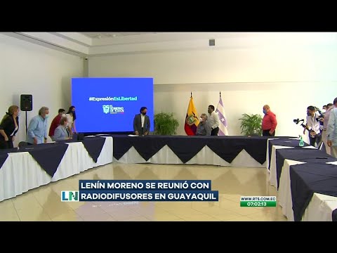Radiodifusores de Guayaquil se reúnen con el Presidente de la República